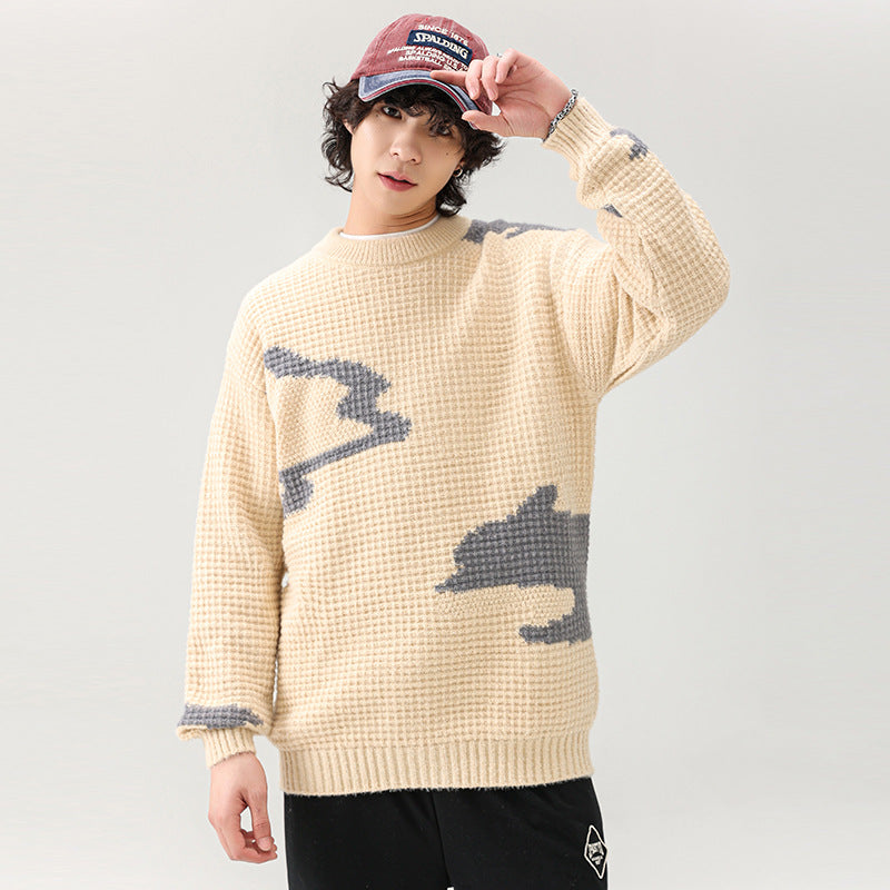 Herren Strickpullover Modern Lässig mit Muster