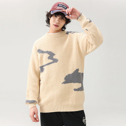 Herren Strickpullover Modern Lässig mit Muster