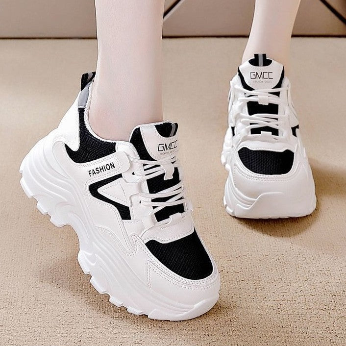 Damen Sneaker Bequem Chunky Sport Schuhe Mesh - BerlinGlamour