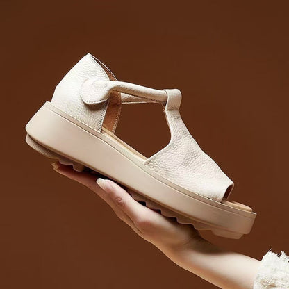 Damen Sandalen Offen mit verstellbarem Riemen Komfort Sohle