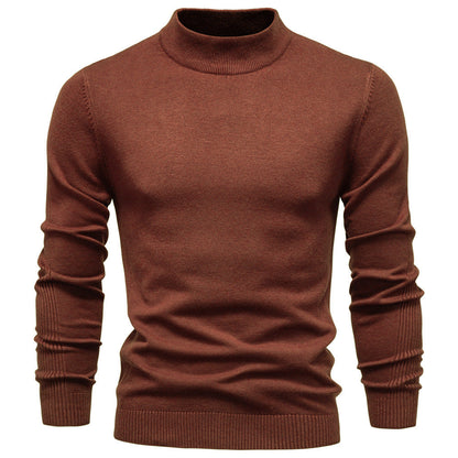 Herren Rollkragenpullover Weich Strick Material Rippstruktur