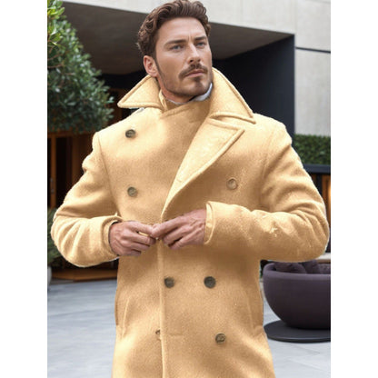 Herren Mantel Woll-lang Elegant Berlin Stil