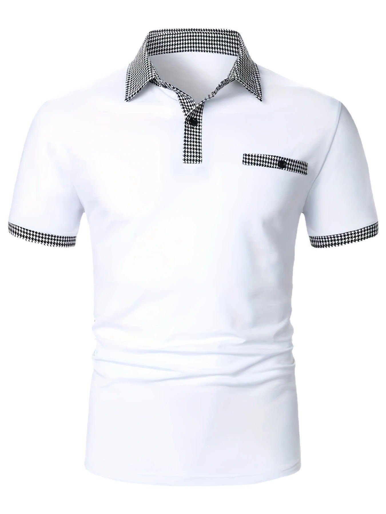 Kurzarm Polohemd Herren Kariert Modern