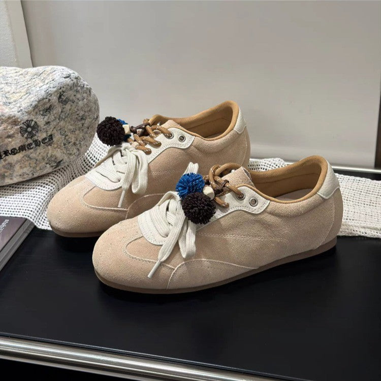 Damen Sneaker Bunt Wildleder Mode Schuhe - BerlinGlamour