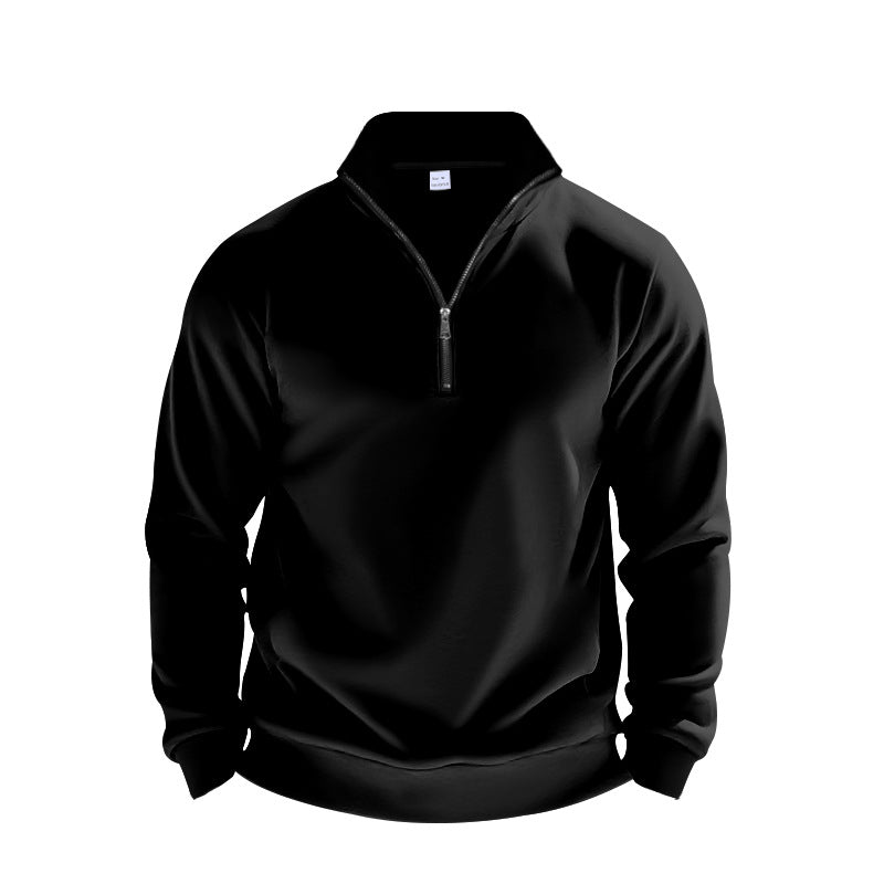 Herren Sweatpullover Atmungsaktiv mit Reißverschluss Sportlich