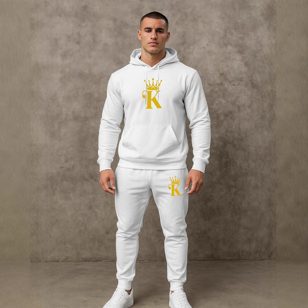 Bequemes Herren Hoodie Jogging Set Sportlich Comfort