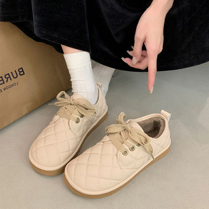 Damen Sneaker Warm Isoliert Gesteppt Bequem
