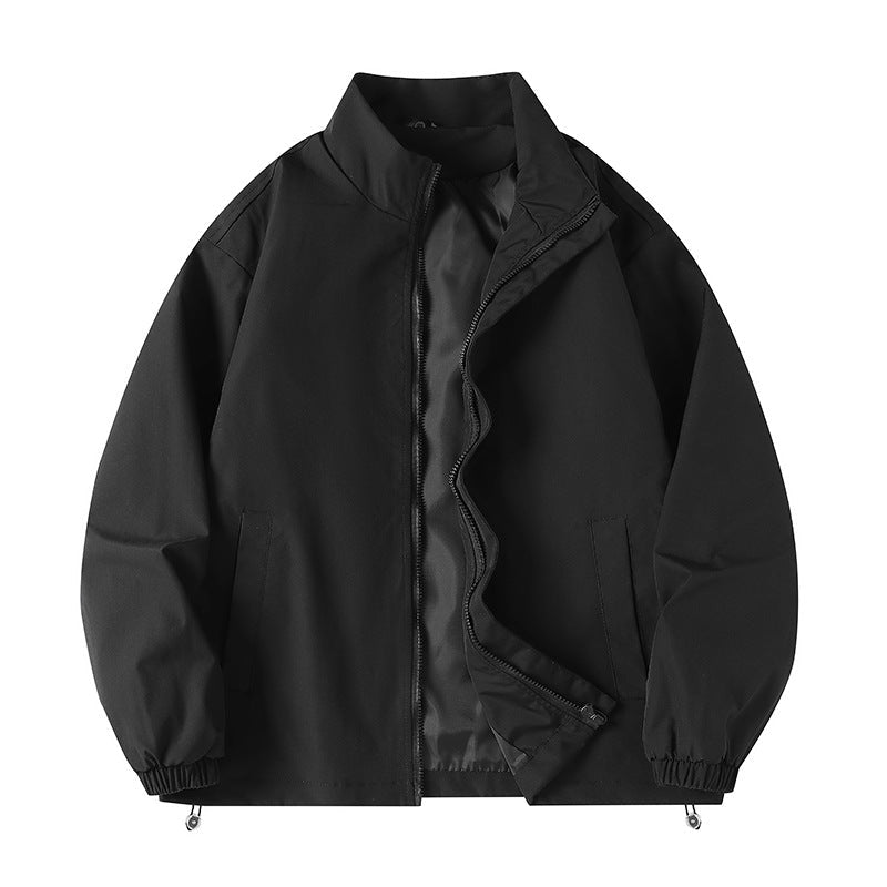 Herren Windjacke Lässig Modern mit Kragen und Taschen