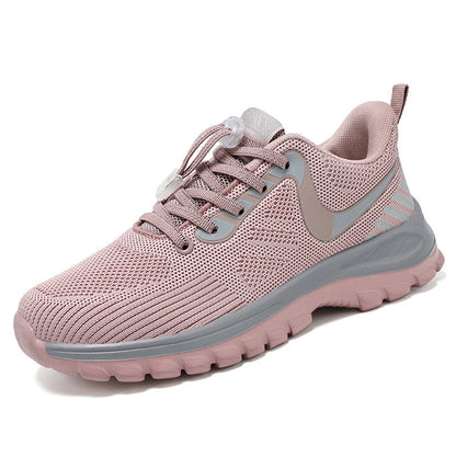 Damen Laufschuhe Atmungsaktiv Elastisch Schnellschnürsystem