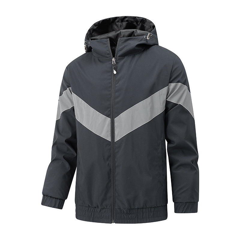 Herren Freizeitjacke Sportlich Modern Grau
