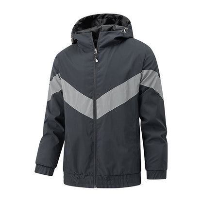 Herren Freizeitjacke Sportlich Modern Grau