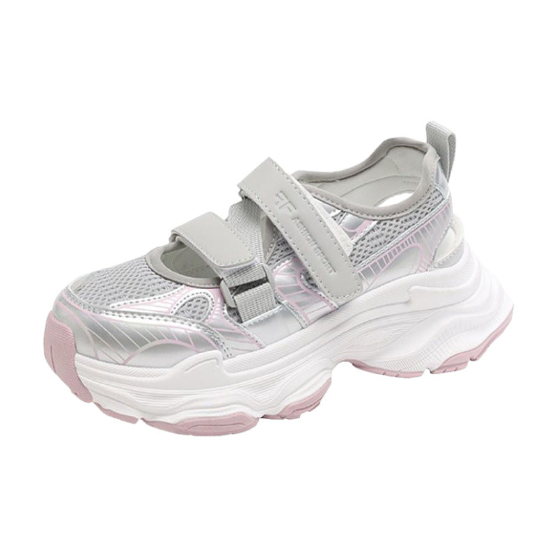 Damen Laufschuhe Sport Sneaker Atmungsaktiv Mit Klettverschluss
