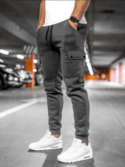 Herren Joggerhose Sportlich Bequem Mit Taschen