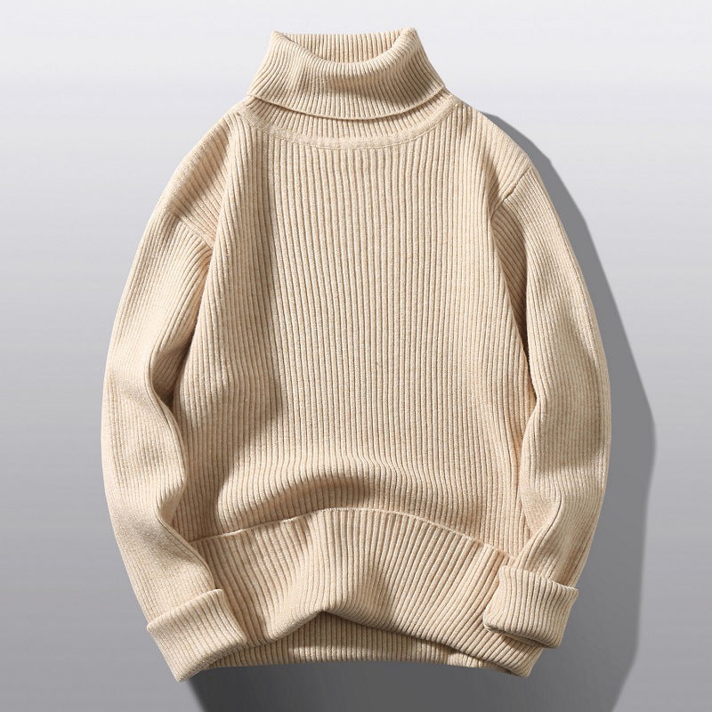 Herren Rollkragenpullover Strick Bequem Modern