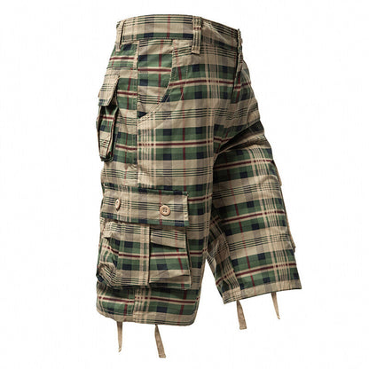 Herren Cargo-Shorts Bequem Mit Vielen Taschen