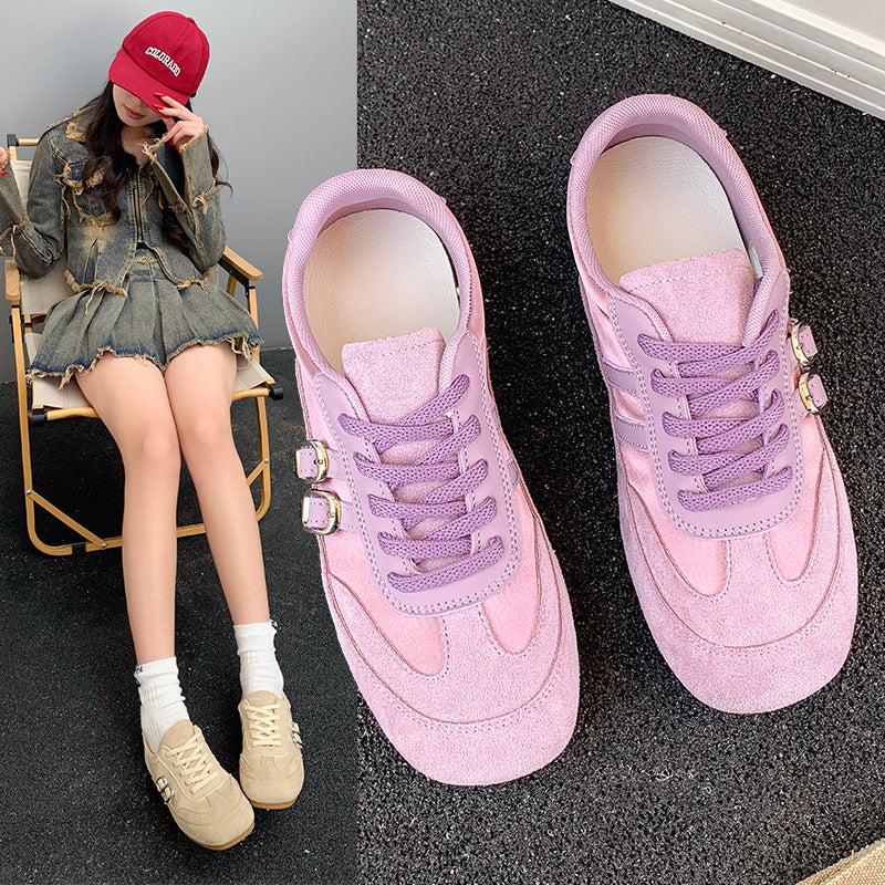 Damen Sneaker Sportlich Wildleder Ergonomisch - BerlinGlamour