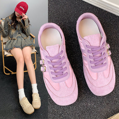 Damen Sneaker Sportlich Wildleder Ergonomisch - BerlinGlamour