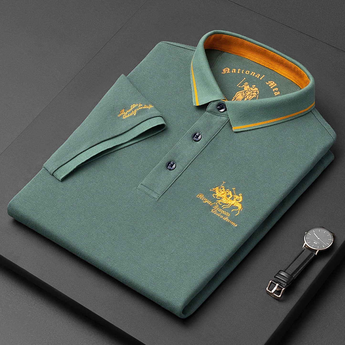 Herren Polohemd Kurzarm Modern