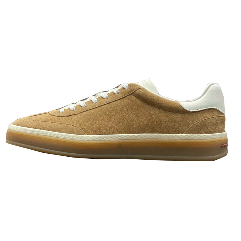 Damen Sneaker Weiches Wildleder Schnürsystem Modern