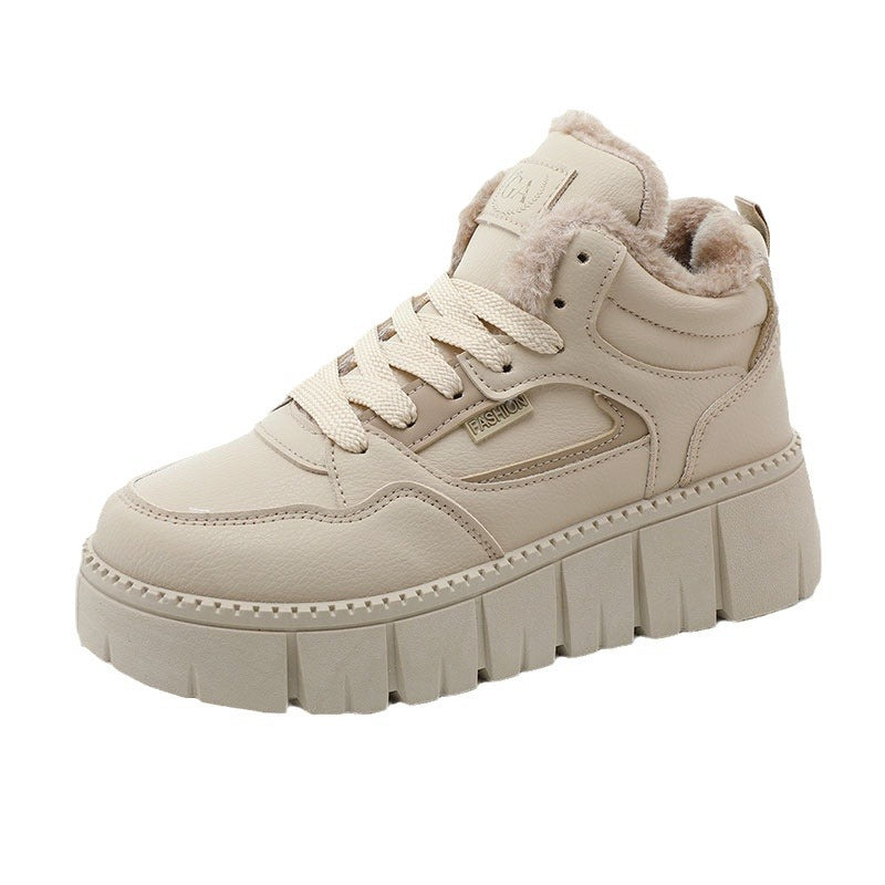Damen Sneaker High-Top Sportlich Mit Weichem Innenfutter