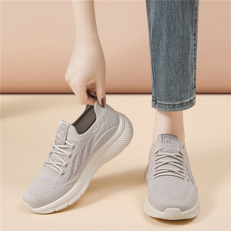 Damen Sneaker Sport Bequem Atmungsaktiv Schwarz - BerlinGlamour