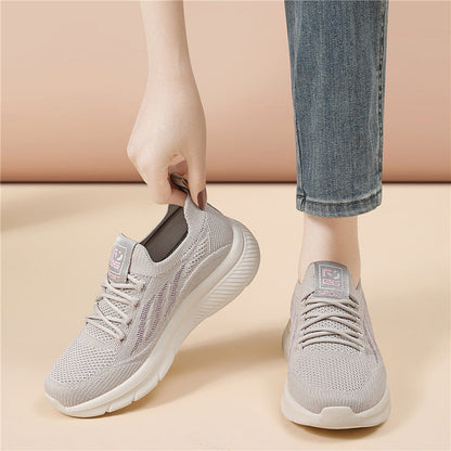 Damen Sneaker Sport Bequem Atmungsaktiv Schwarz - BerlinGlamour