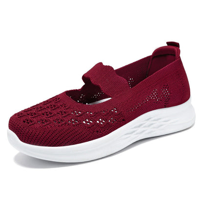 Damen Freizeitschuhe Bequem atmungsaktiv Slip-On Schuhe