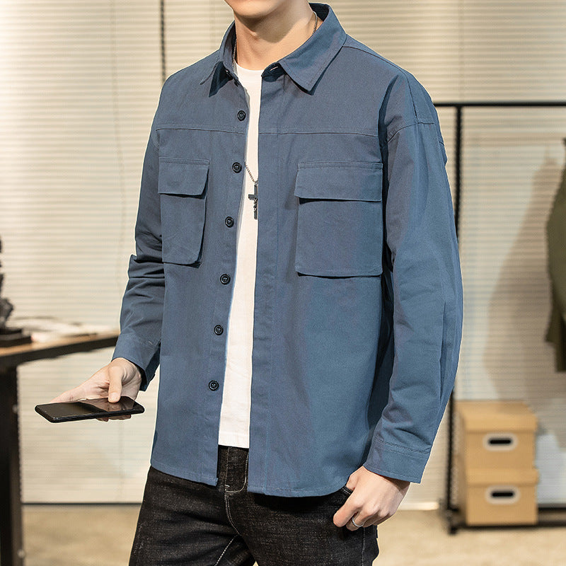 Herren Hemdjacke Robust mit Brusttaschen Outdoor Funktional