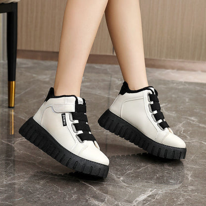 Damen Sneaker High-Top Warm Gefüttert Rutschfest