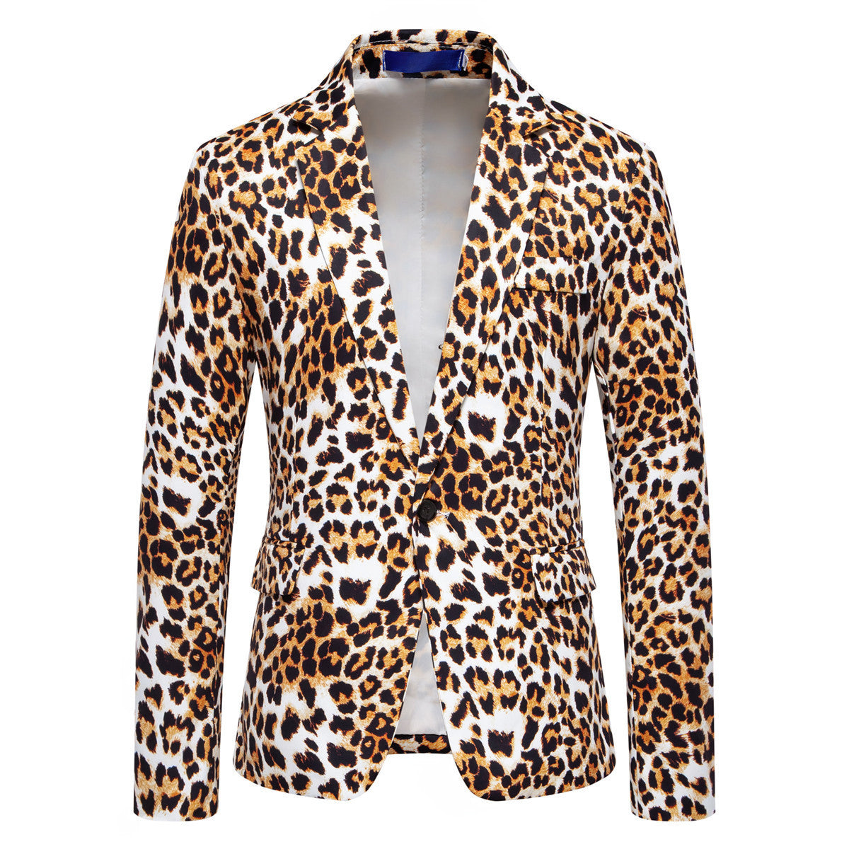 Herren Blazer Slim Fit mit Tiermuster Elegant