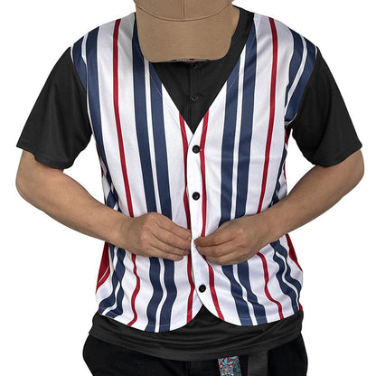 Herren Sportshirt Gestreift Überwurf Modern Sportlich