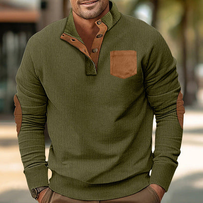 Herren Pullover Stehkragen Komfortabel Modern