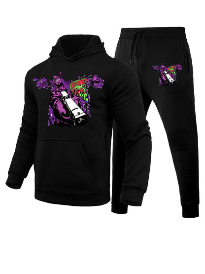 Herren Kapuzenpullover Streetwear mit Grafikdesign Modern