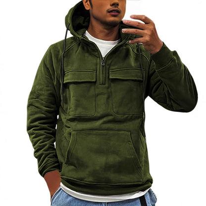 Herren Outdoor-Pullover Warm Isoliert mit Taschen - BerlinGlamour