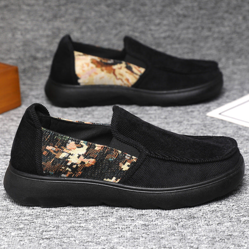 Damen Schuhe Bequem Slip-On mit Blumenmuster
