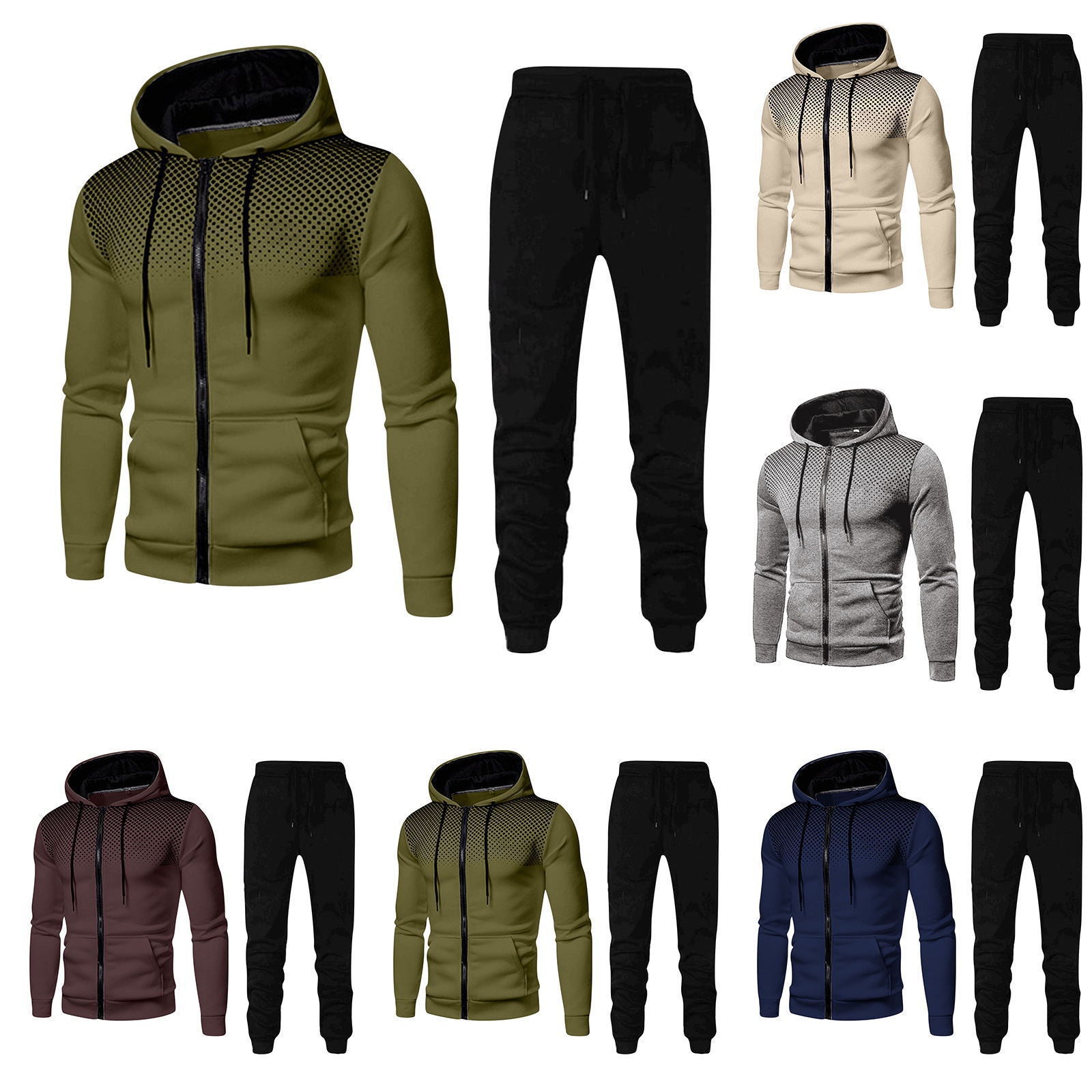 Herren Jogginganzug Set Atmungsaktiv Sportlich Modern - BerlinGlamour