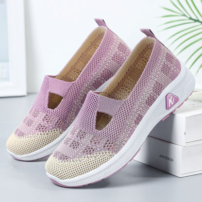 Damen Laufschuhe Atmungsaktiv Elastisch Sportschuhe Frauen - BerlinGlamour