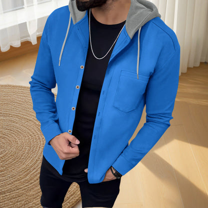 Herren Jacke mit Kapuze Modern Schnitt