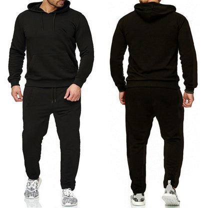Herren Sportset Kapuzenpullover mit Jogginghose Sportlich