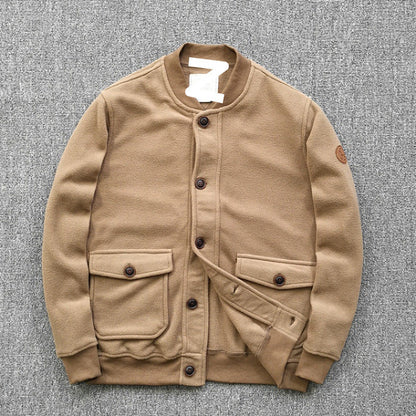 Damen Sweatjacke Lässig Mit Knöpfen und Taschen
