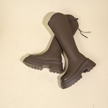 Damen Stiefel Kniehoch Elegant Robust Winter - BerlinGlamour