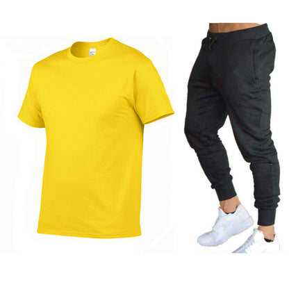 Herren Sportset Funktionales T-Shirt und Jogginghose Set