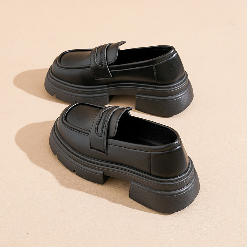 Damen Loafers PlateauSchuhe Elegante Schnalle Moderne