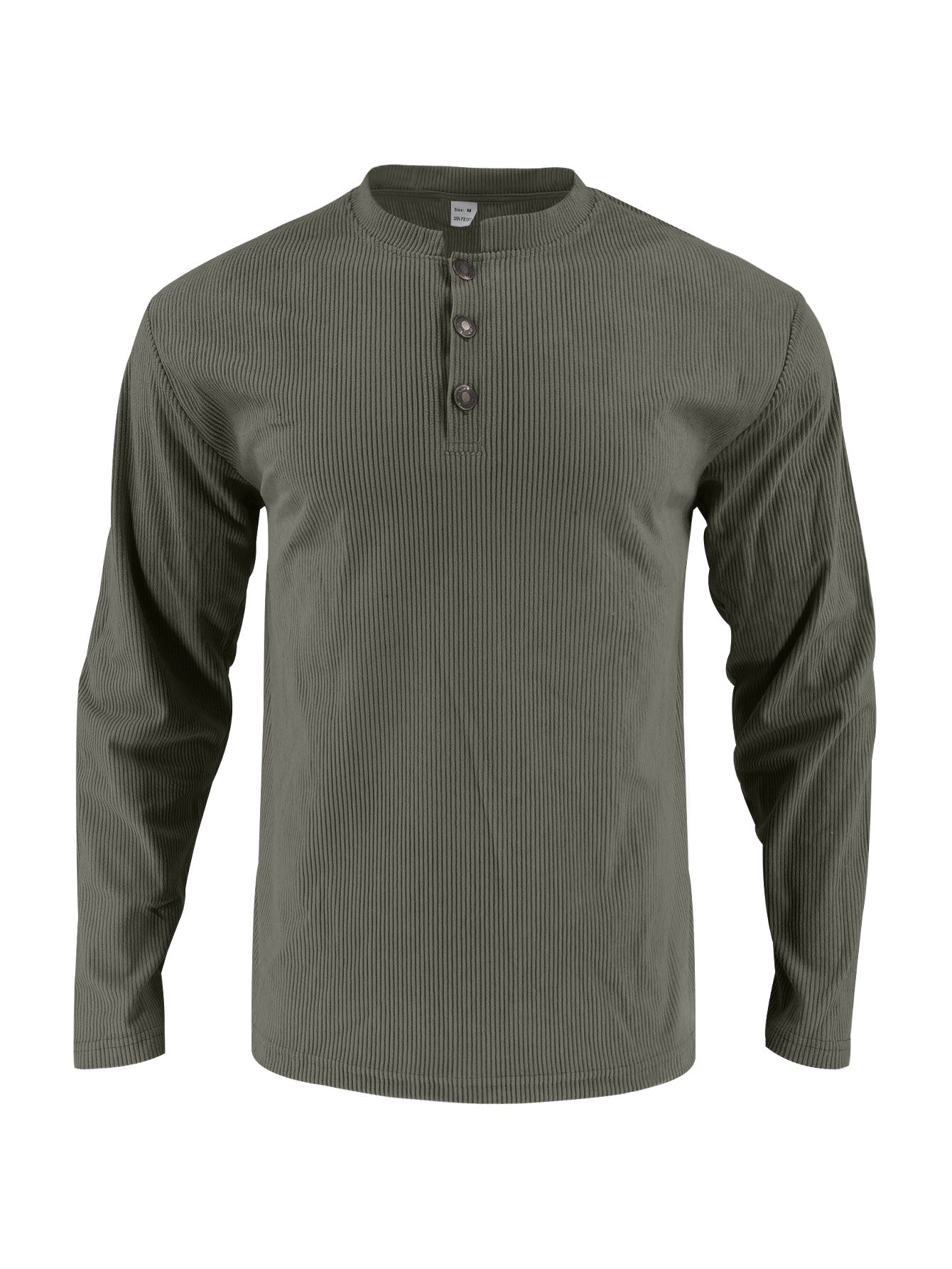 Herren Langarmshirt Strukturiert Komfortabel Modern