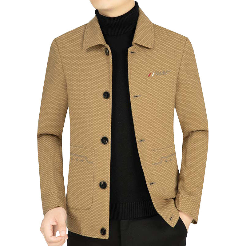 Herren Freizeitjacke Struktur Stoff Modern Berlin