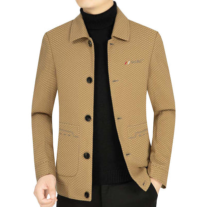 Herren Freizeitjacke Struktur Stoff Modern Berlin