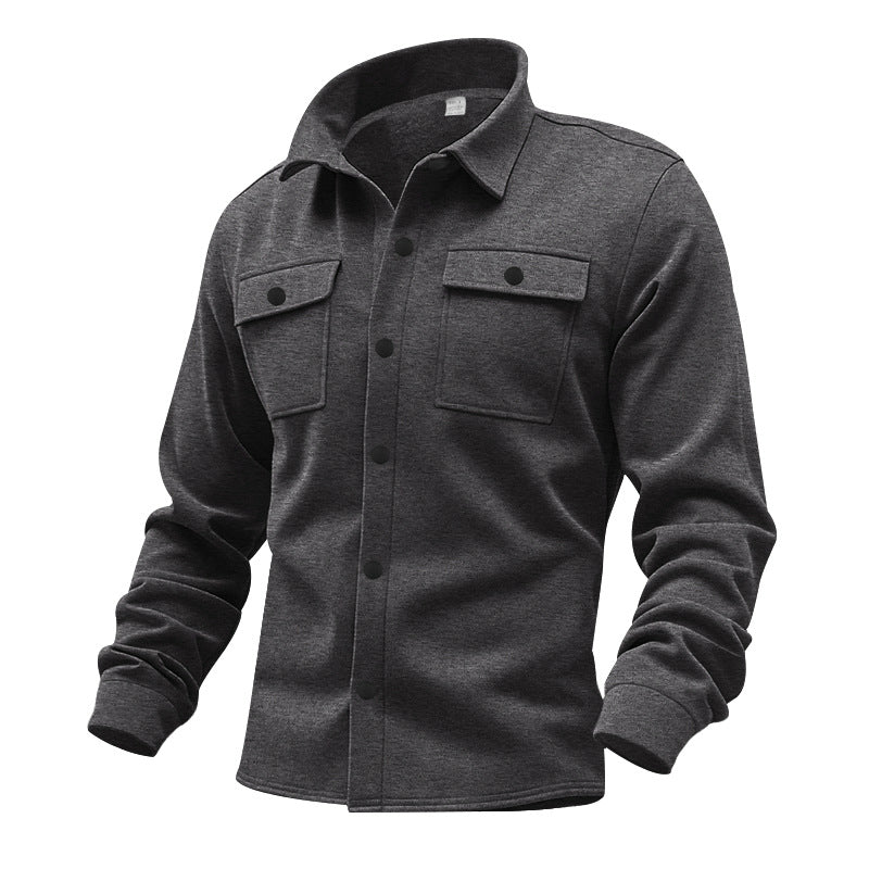 Herren Winterjacke Warm mit Brusttaschen Outdoor