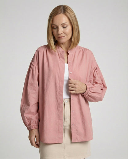Damen Bluse Trend Ärmel Voluminös Modern - BerlinGlamour