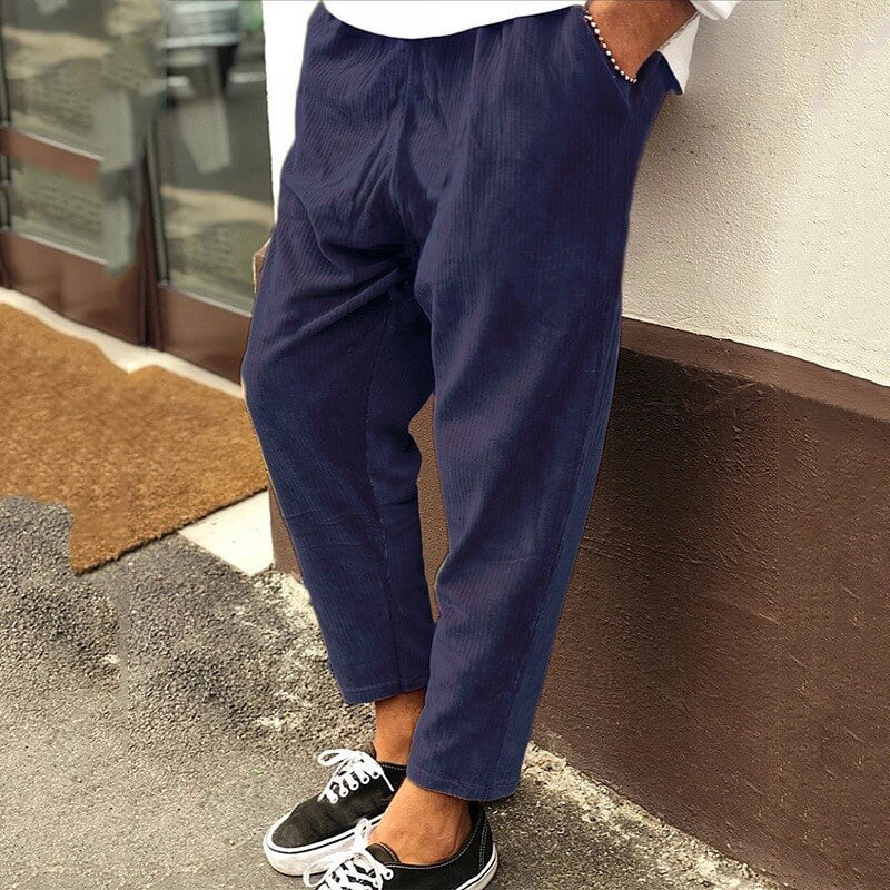 Bequeme Herren Kordhose Lässig Elegant