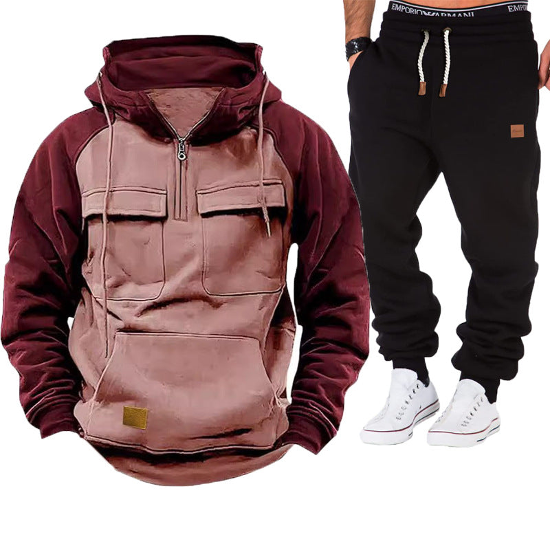 Herren Pullover Funktions mit Taschen Sportlich Warm
